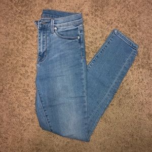 BDG light wash high rise skinny jeans